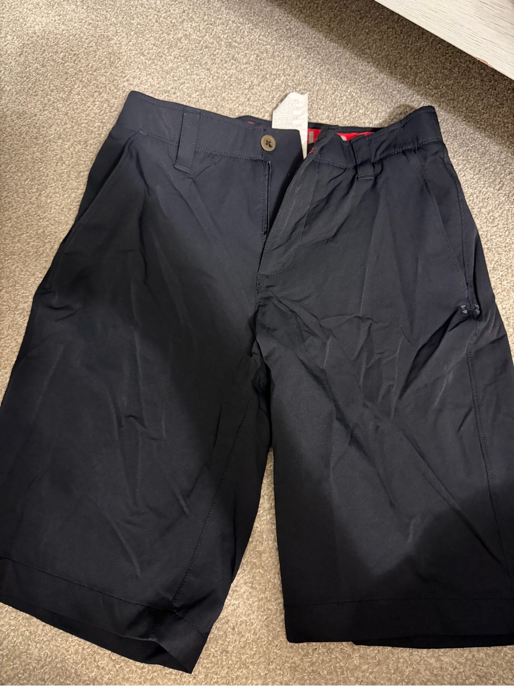Under Armour Black Men's Flat Front Athletic Shorts
